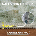 Aelenmu 5x7 Area Rugs for Living Room Bedroom Dining Room Washable Green | Soft - Image 6