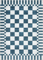 GarveeHome Blue and White Checkered Rug 5x7 Area Rugs Washable 5x7 Rug | - Image 5