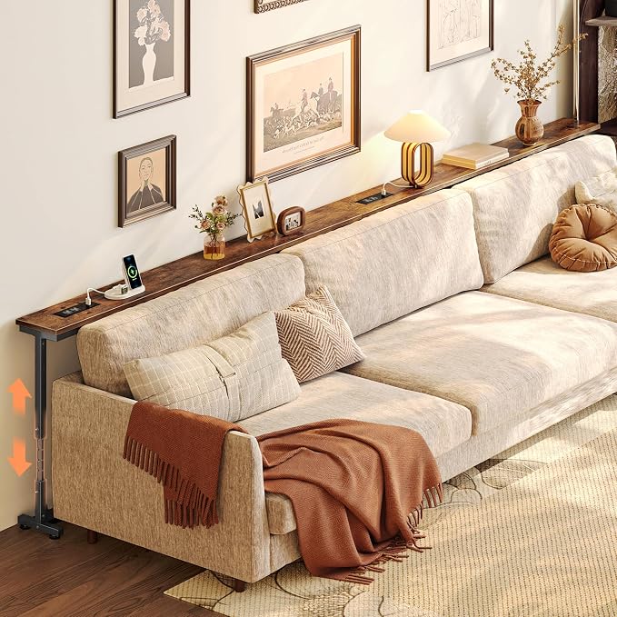Huuger 110.2 Inch Behind Couch Table by Huuger