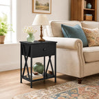 VECELO Nightstands Set of 2, Modern Bedside End Tables, Night Stands - Image 4