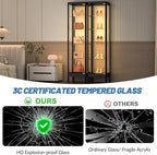 5-Tier Glass Display Cabinet - Image 4
