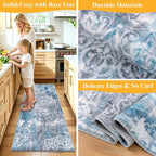 HEBE Hallway Runner Rug 2'x5', Washable Non Slip Kitchen Rug Runner | Soft Boho - Image 5