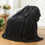NEWCOSPLAY Fleece Ribbed Cozy Twin Blanket by NEWCOSPLAY