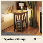 WLIVE Farmhouse End Table, Narrow Side Table - Image 8