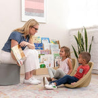 ECR4Kids Plastic Leaf Scoop Floor Rocker Seat, Classroom Furniture - Image 2