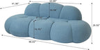 JACH Cloud Shaped Couches for Living Room, Modern Comfy Upholstered Sofa - Image 2