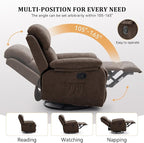 Korser Recliner Chair, 360 Swivel Rocker Chair - Image 4