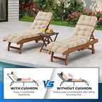 Chaise Lounge Cushions Outdoor, Waterproof & Fade Resistant Patio Lounge Chair - Image 6