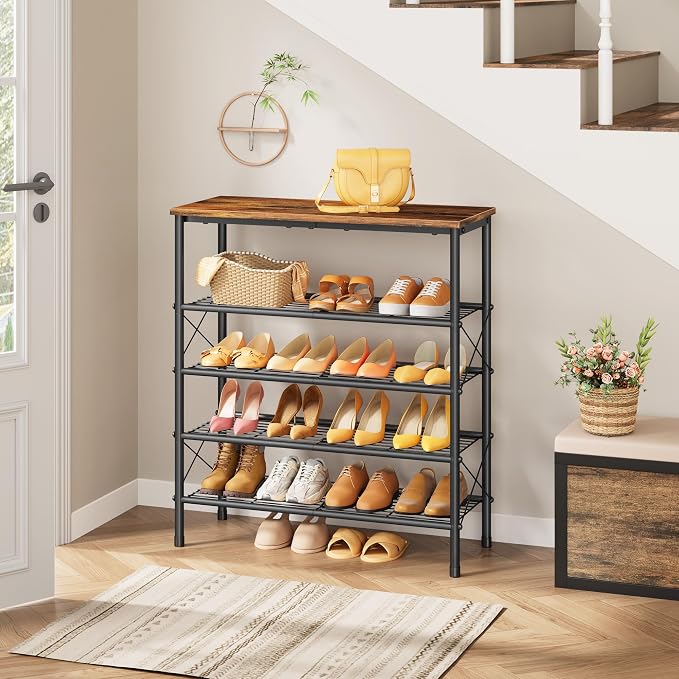 Tajsoon 5 Tier Shoe Rack Organizer - Image 2