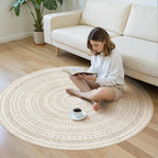 cotiled 5x5 Round Rug 5ft Circle Living Room Boho Area Rugs | Solve Modern - Image 5