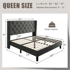 Einhomn Queen Size Platform Bed Frame - Image 2