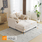 VINGLI 56" Oversized Chaise Lounge Chair, Movie Room - Image 2