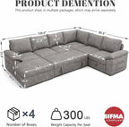 108 Inch Modular Sectional Sofa - Image 3
