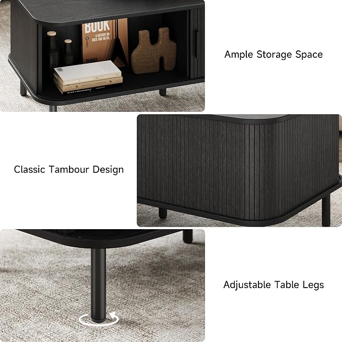 ONBRILL 47.2 Inch Mid Century Modern Coffee Table - Image 6