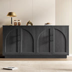 Fatmok Buffet Cabinet with Storage, Wood Media TV Console Table Credenza by Fatmok