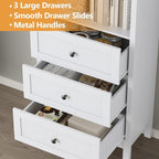 Bookshelf with Drawers, Floor Standing Display Storage Cabinet - Image 4