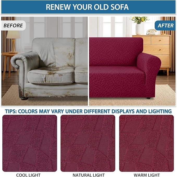 ZNSAYOTX 1 Piece Stretch Sofa Covers - Image 5