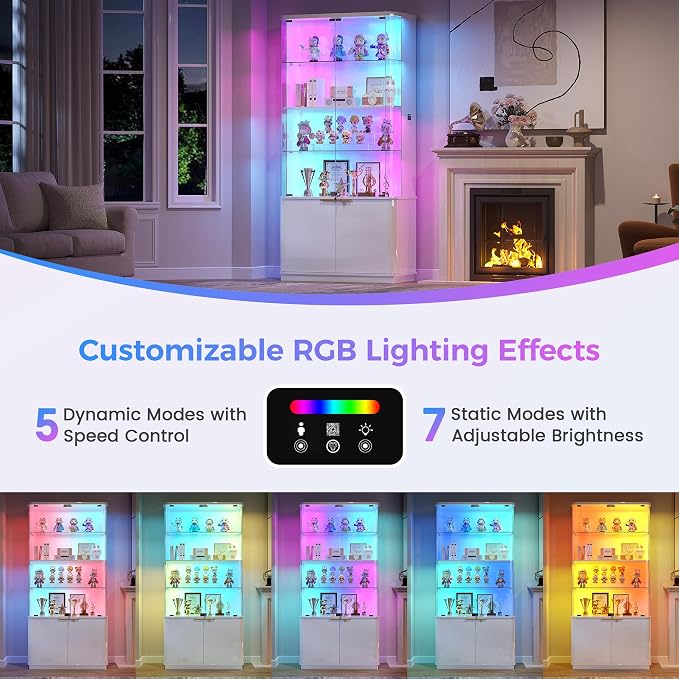 71" Tall RGB Display Cabinet - Image 4