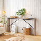 MAHANCRIS Console Table, 62.2" Long Sofa Table Behind Couch, Narrow Entryway - Image 2