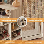 Lerliuo Rattan Wine Cabinet - Image 6