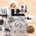 MYSKY HOME Boho Couch Cover Super Soft Couch Covers - Image 4
