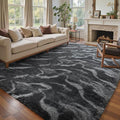 6x9 Ft Large Shag Rugs for Living Room Decor, Tie-Dyed Ultra Soft Fluffy Furry by Cuzwlovita