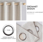MIULEE 100% Blackout Linen Curtains - Image 6