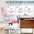 Leather Office Chair, PU Home Computer Desk Chairs - Image 4
