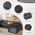 Oversized Modular Sectional Sofa Couch, Large 7 Seater Corner Sofa Modern U - Image 3