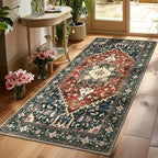 Yamaziot Washable Runner Rug, 3x6 Non-Slip Boho Vintage Hallway Kitchen Rug | by Yamaziot