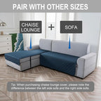 Genina L Shape Couch Cover, Sectional Couch Chaise Covers, Waterproof Washable - Image 2