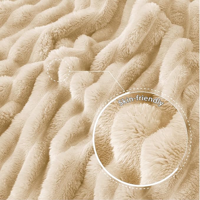 Exclusivo Mezcla Striped Fleece Throw Blanket - Image 5