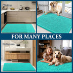OLANLY Dog Door Mat for Muddy Paws 59x20, Super Absorbent Chenille Mud Mat | - Image 8
