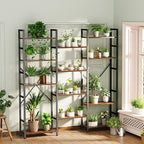 SUPERJARE Triple Bookshelf, Bookcase - Image 8