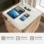 T4TREAM Fluted Nightstand Set of 2 - Image 4