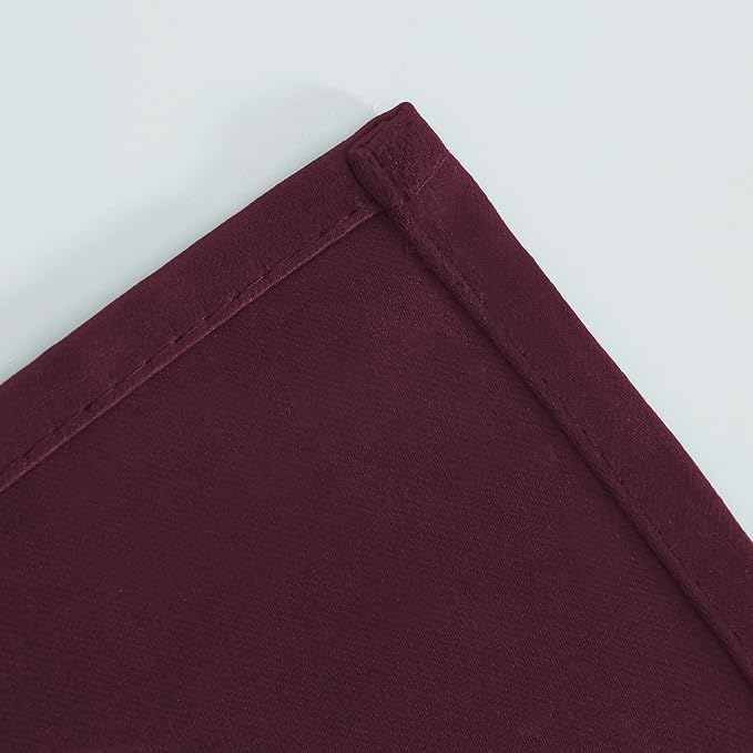 Burgundy Red Thermal Blackout Curtains/52 x 54 Inch/Set of 2 Panels Room - Image 8