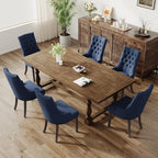 COLAMY Fabric Side Dining Chairs Set of 4, Wingback Upholstered Dining Room - Image 7
