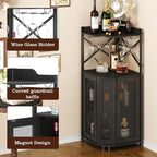 JKsmart Corner Bar Cabinet - Image 4
