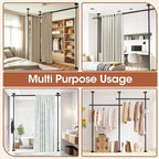 SUNALLY Room Divider Curtain Rod, No Drilling Room Separator - Image 7