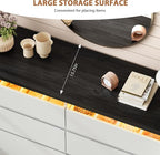 Jocoevol Modern LED 6 Drawer Dresser - Image 7