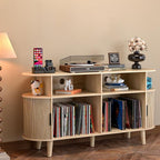 LUVIOHOME Large Round Record Player Stand - Image 3