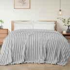 Exclusivo Mezcla Striped California King Size Fleece Blanket by ExclusivoMezcla