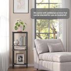 TUTOTAK End Table with Charging Station, Small Side Table with Outlets - Image 5
