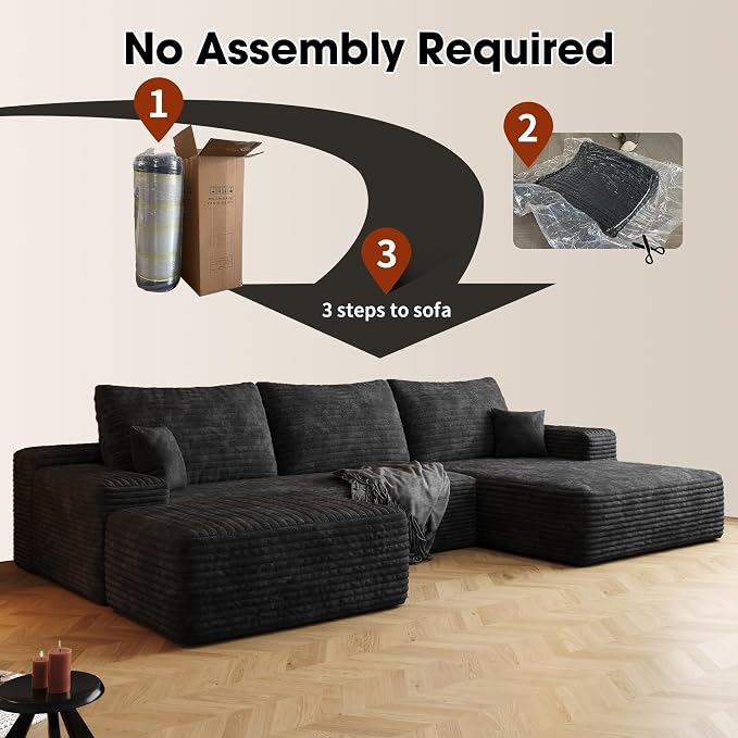 AUGOP 108" Sectional Couches for Living Room Modern Modular Sofa - Image 6