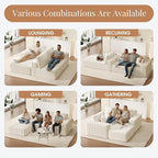 GRUSIGN 107'' Cloud Sectional Boneless Couches - Image 5