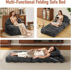 Folding Sofa Bed, Convertible Sleeper Chair - Image 3