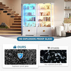 TAGELIER RGB Glass Display Cabinet - Image 5