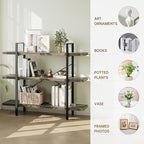 OtterOasis Heavy Duty 3-Tier Industrial Bookcase, 120lbs Shelf Capacity - Image 3