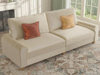 EASE MOOSE 88.5" Large Seat Velvet Loveseat Sofa, Soft Deep Seat Couches by EASEMOOSE