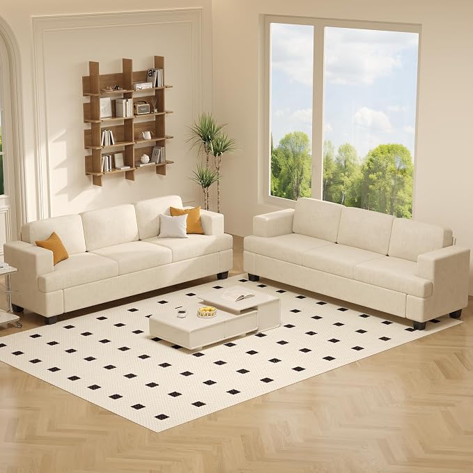 Apicizon Cloud Couches Living Room Furniture Sets, 3 Seater Sofa & 3 Seater Sofa - Image 9